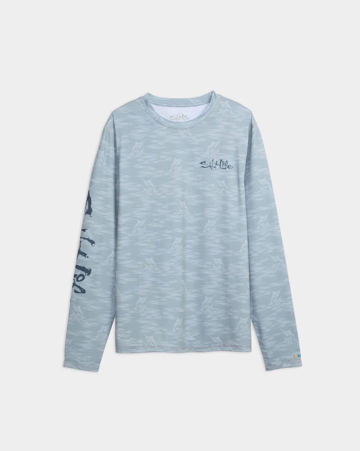 Men's Marline Drift LS SLX AOP Perforated Tee