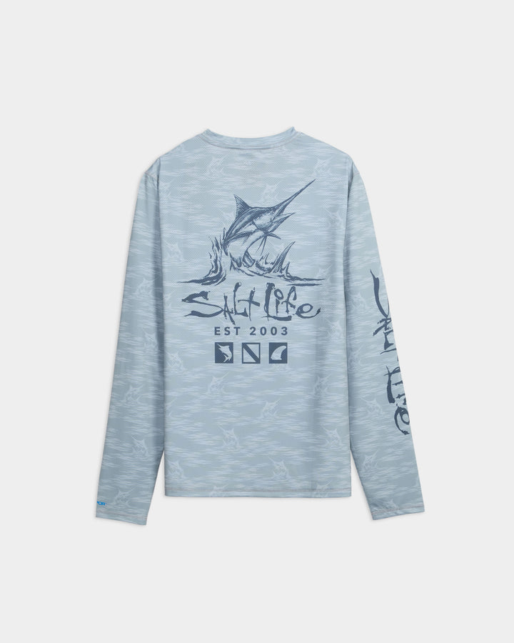 Men's Marline Drift LS SLX AOP Perforated Tee