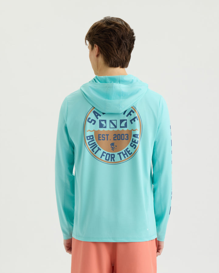 Men's Navigator Badge LS SLX Perforated Hoodie