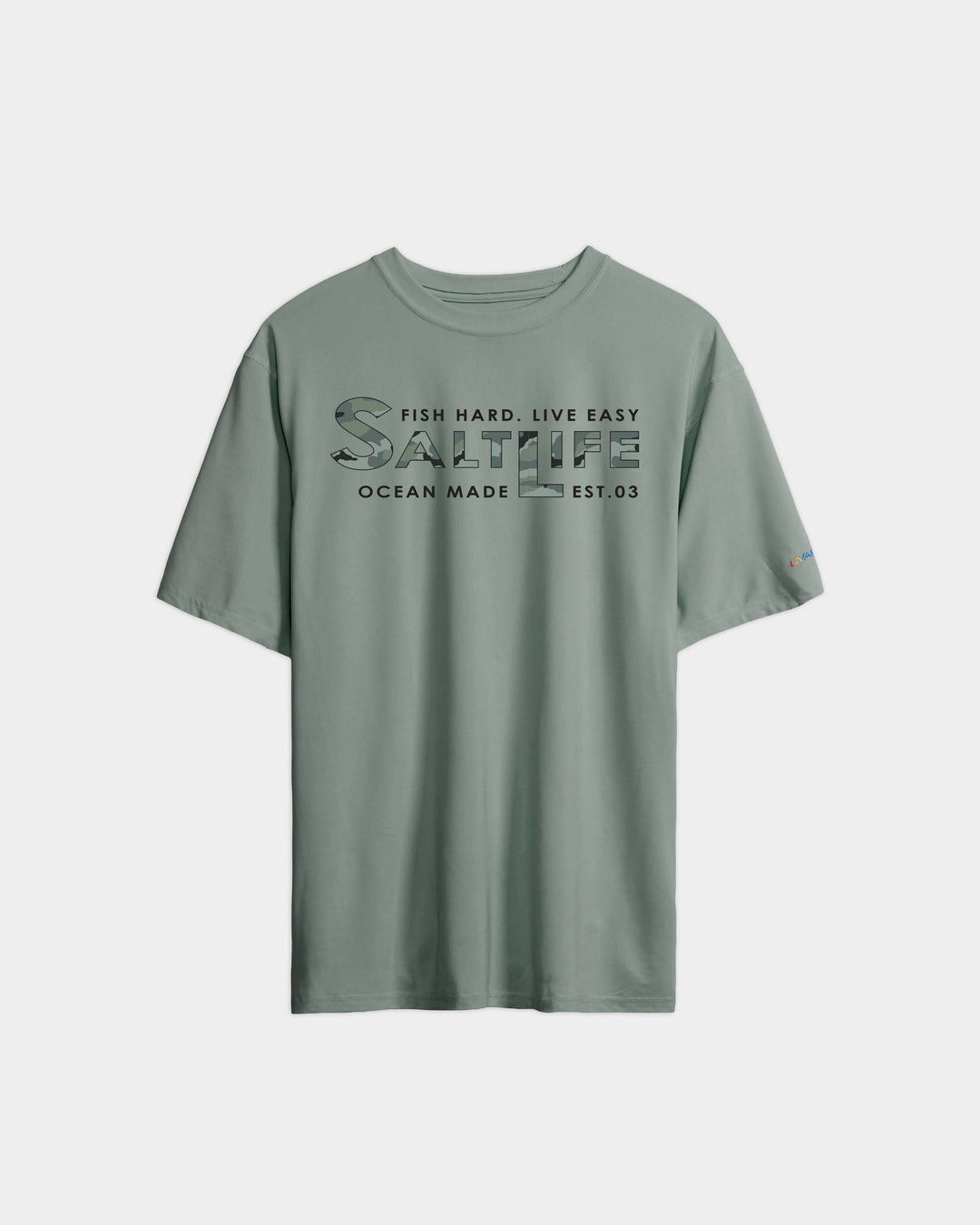 Men’s Fish Hard Live Easy SLX Performance Short Sleeve Tee