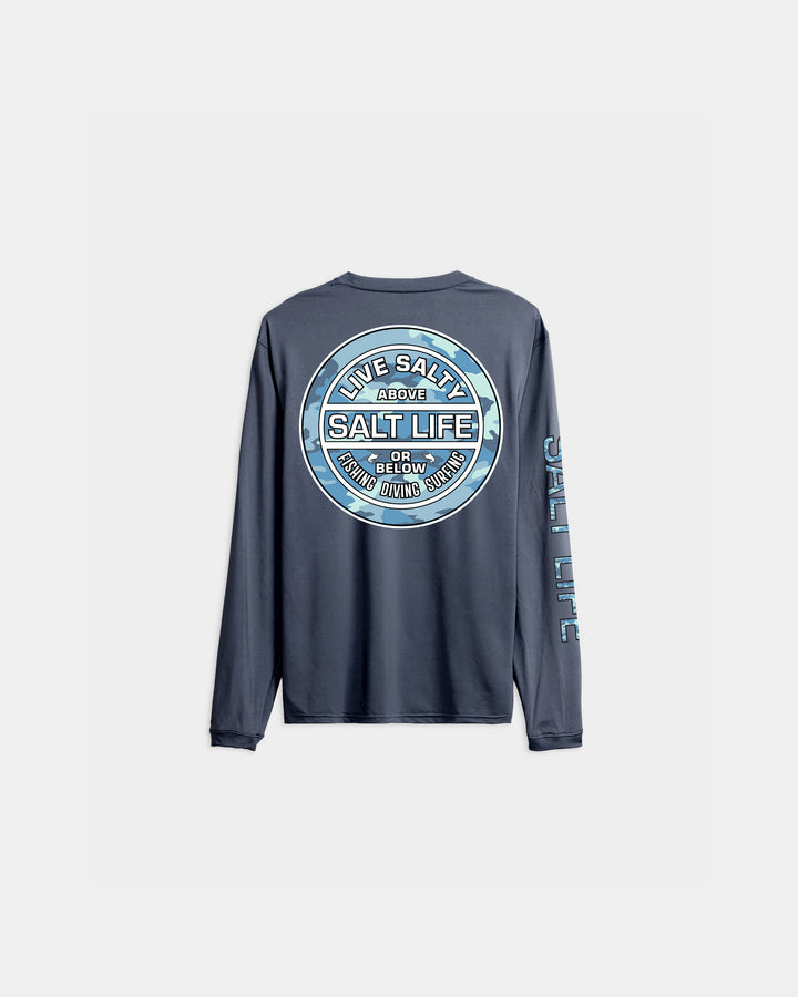 Youth Camo Crest Long Sleeve SLX Performance Tee