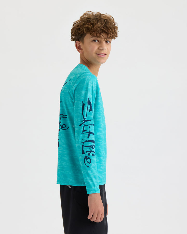 Youth Marlin Drift SLX Performance Long Sleeve Tee