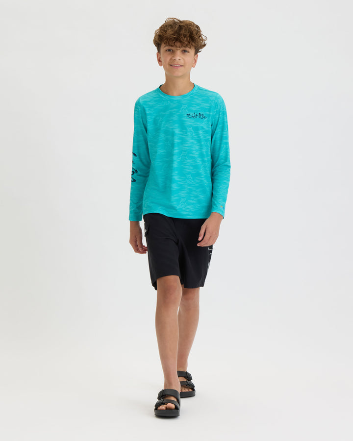 Youth Marlin Drift SLX Performance Long Sleeve Tee